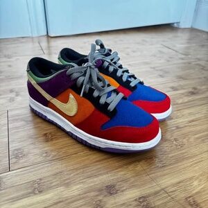 Nike Dunk Low “Viotech” Multicolor Suede Sneakers – Size 5.5